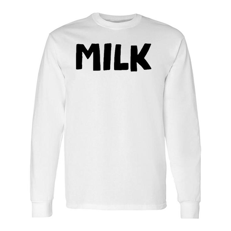 Milk And Cookies Couples Matching Halloween Easy Costume Long Sleeve T-Shirt T-Shirt