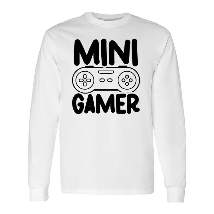 Mini Gamer Video Game Lover Black Long Sleeve T-Shirt