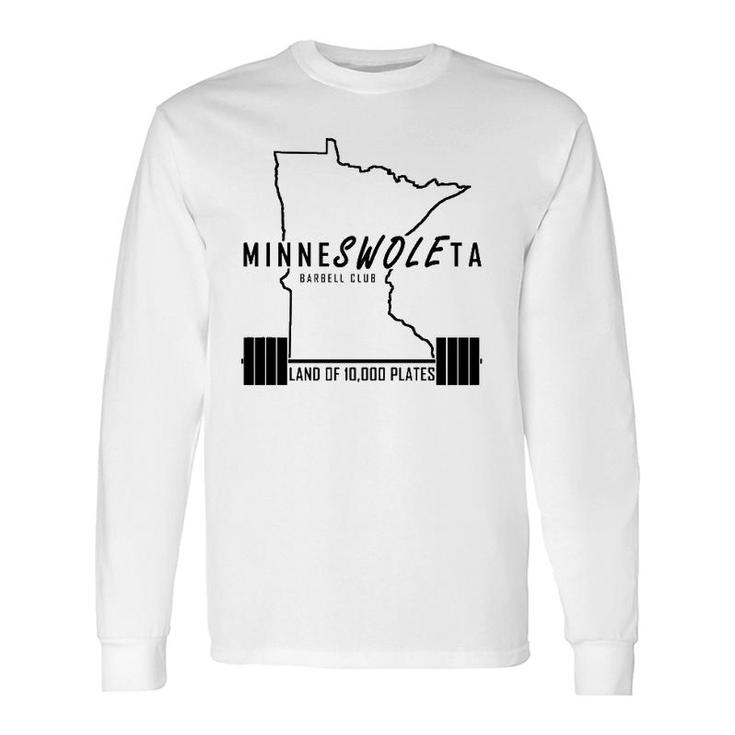 Minneswoleta Barbell Minnesota Gymer Long Sleeve T-Shirt T-Shirt