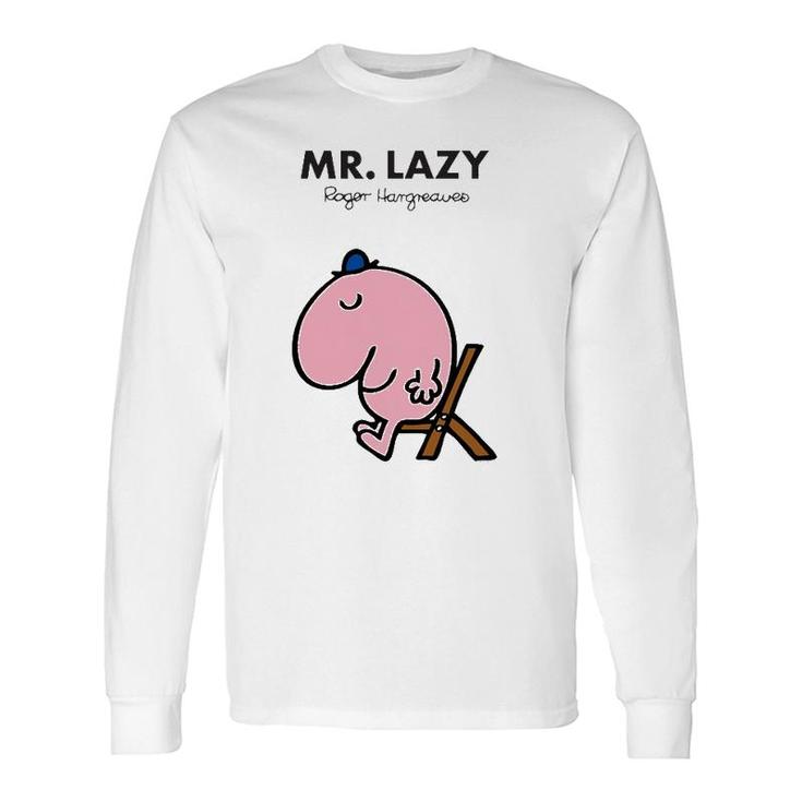 Mr Mr Lazy Roger Hargreaves Long Sleeve T-Shirt T-Shirt
