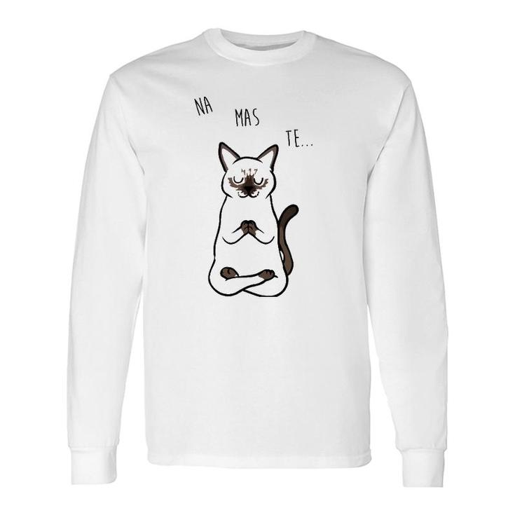 Namaste Siamese Cat Tank Top Long Sleeve T-Shirt T-Shirt