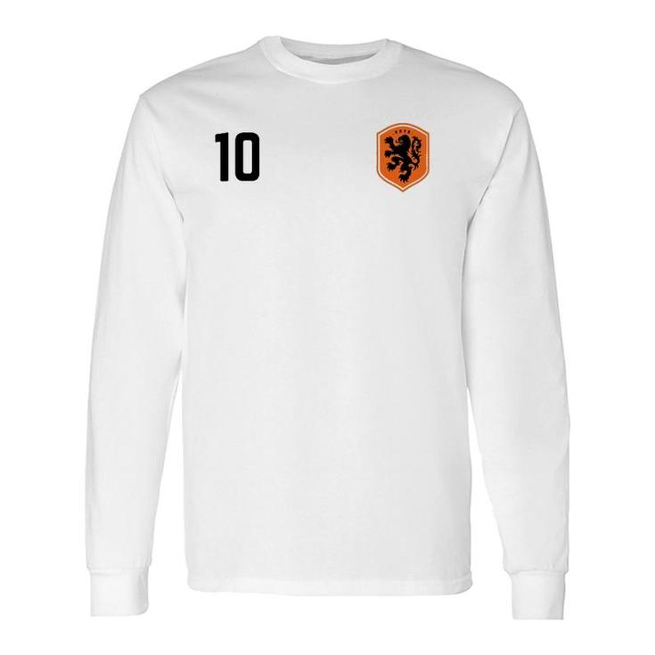 Netherland Soccer Jersey 2020-2021 Euros Dutch Football Fan Long Sleeve T-Shirt T-Shirt