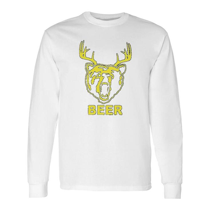 New Beer Deer Bear Sunny Mac Tv Long Sleeve T-Shirt