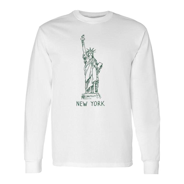 New York City Statue Of Liberty 4Th Of July Usa Long Sleeve T-Shirt T-Shirt