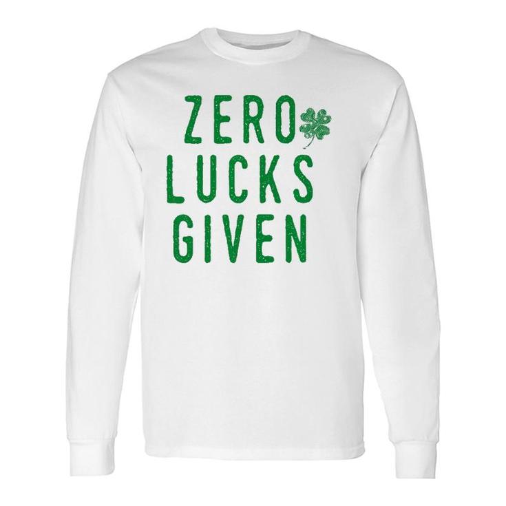 No Lucks Given St Patty's Party Green Parade Long Sleeve T-Shirt T-Shirt
