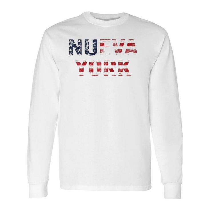 Nueva York Us Flag Spanish New York Long Sleeve T-Shirt T-Shirt