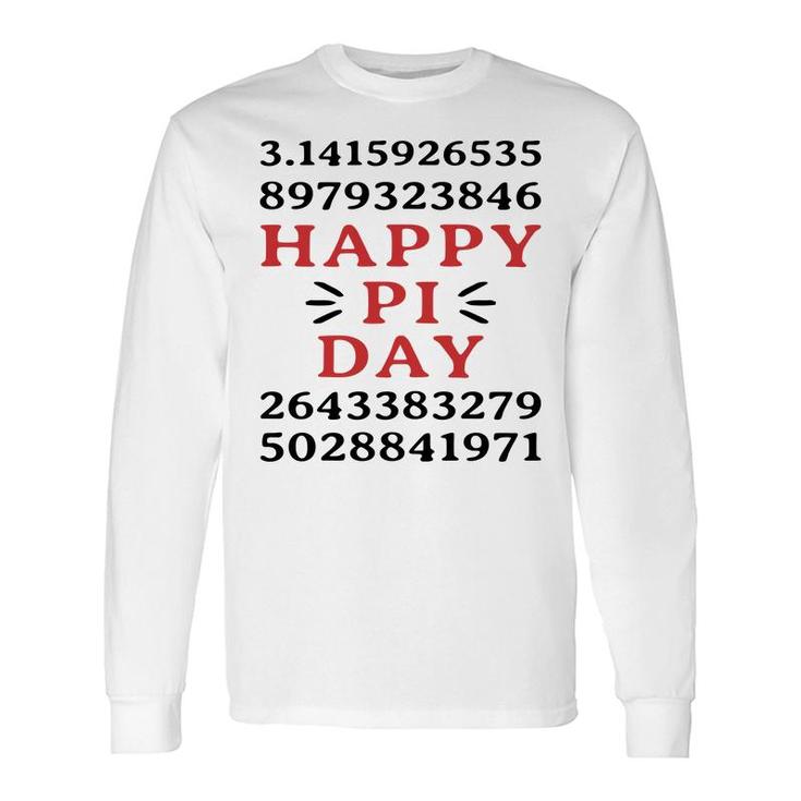 Number Pi Happy Pi Day Exciting Long Sleeve T-Shirt