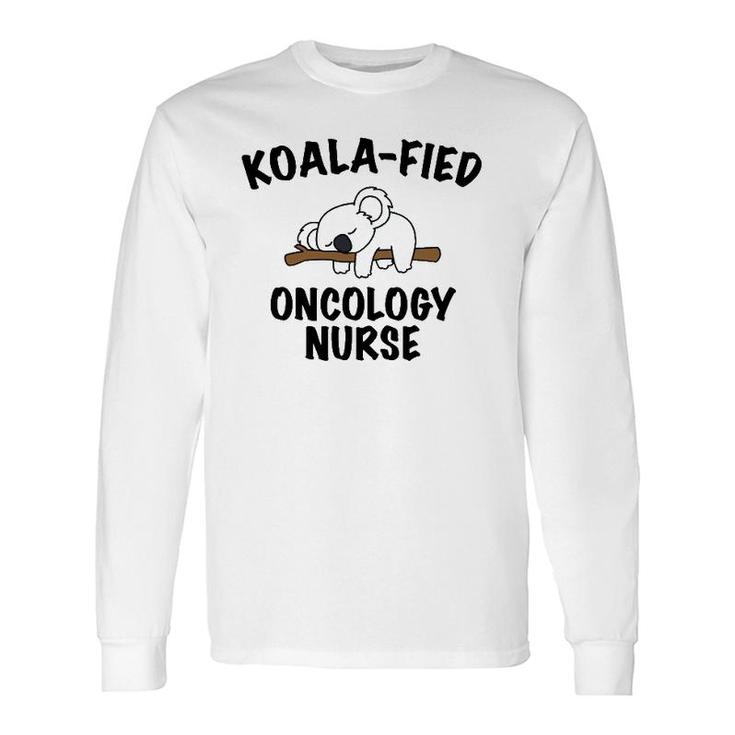 Nursecute Koala Oncology Nurse Long Sleeve T-Shirt T-Shirt