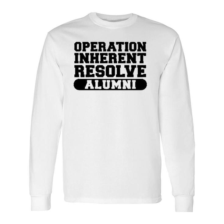 Operation Inherent Resolve Alumni Oir Veteran Long Sleeve T-Shirt T-Shirt