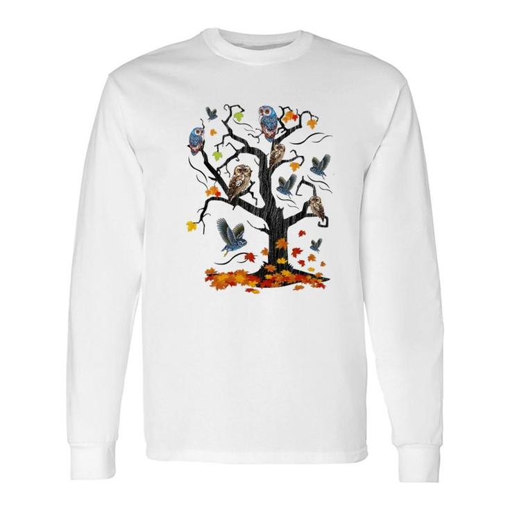 Owl Tree Long Sleeve T-Shirt T-Shirt