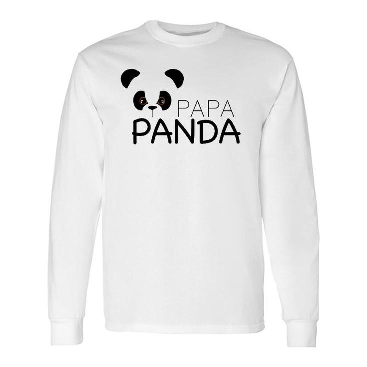 Papa Panda Panda Lover Proud Daddy Long Sleeve T-Shirt T-Shirt
