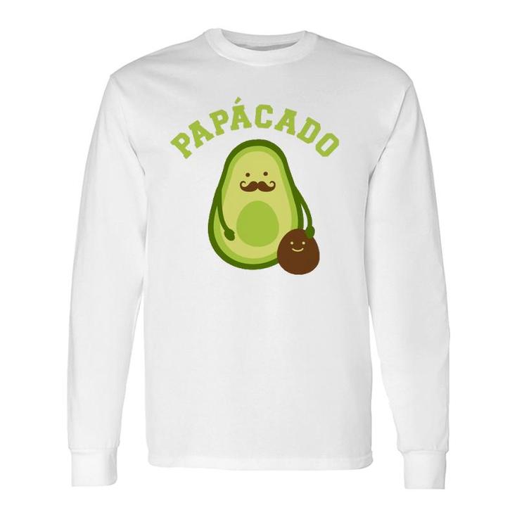 Papá Papácado Avocado Dad Long Sleeve T-Shirt T-Shirt