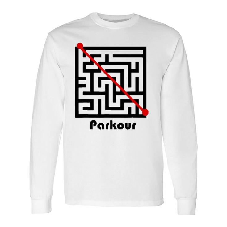 Parkour Maze Freerunning Freerunner Tee Long Sleeve T-Shirt