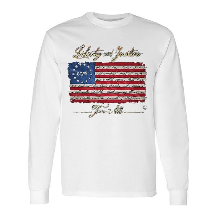 Patriotic Patriotic 1776 Betsy Ross Long Sleeve T-Shirt