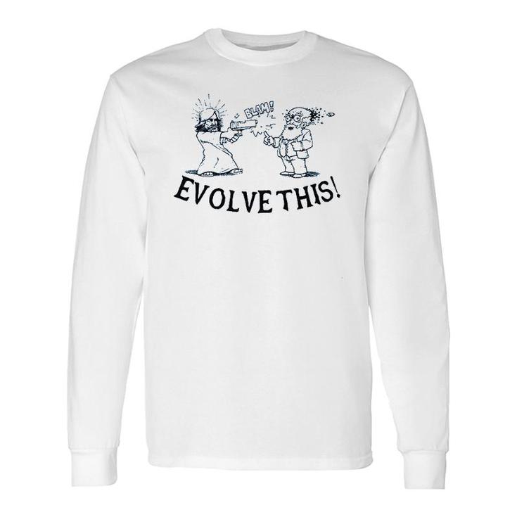 Paul Evolve This Jesus Vs Darwin Long Sleeve T-Shirt