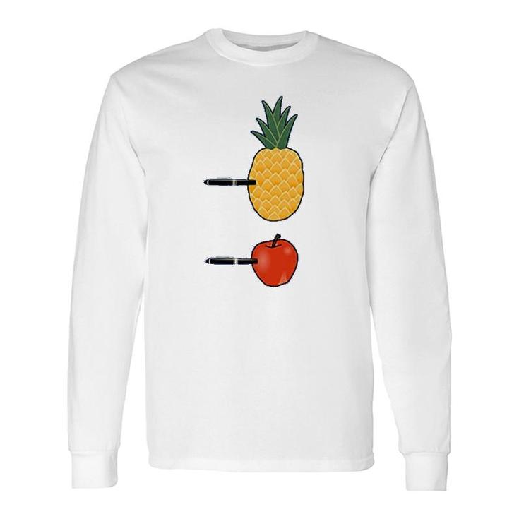 Pen Pineapple Apple Pen Meme Long Sleeve T-Shirt