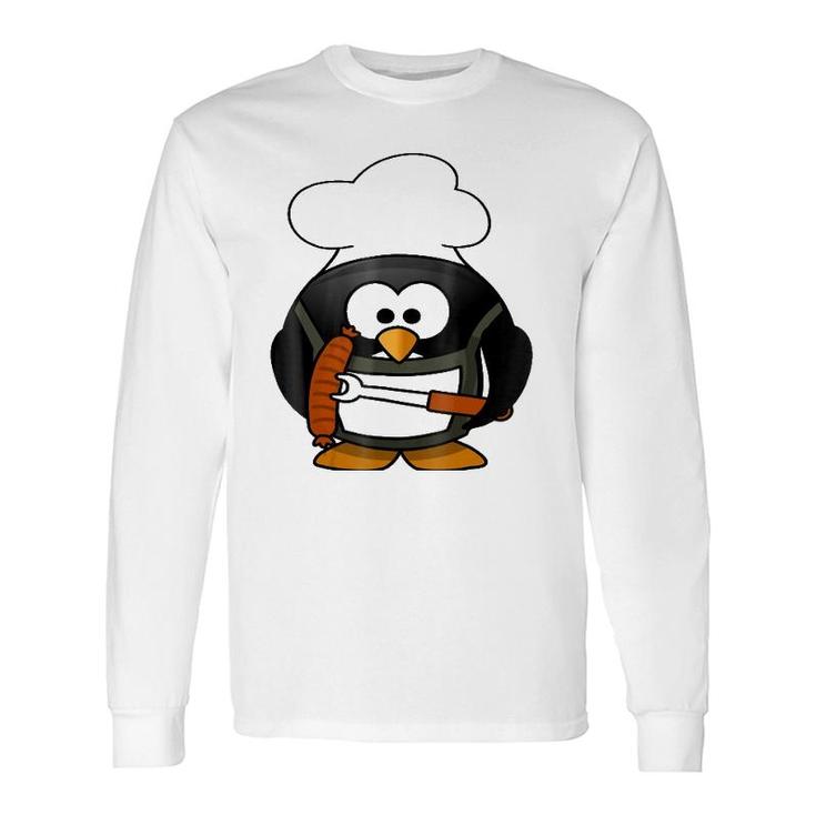 penguin Cooking Grill-Barbeque Or Dads Bbq Long Sleeve T-Shirt T-Shirt