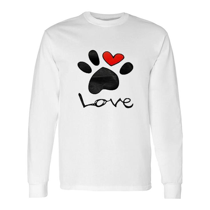 Pet Paw Loves Long Sleeve T-Shirt