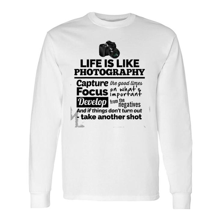 Photography Camera For A Photographer Long Sleeve T-Shirt T-Shirt