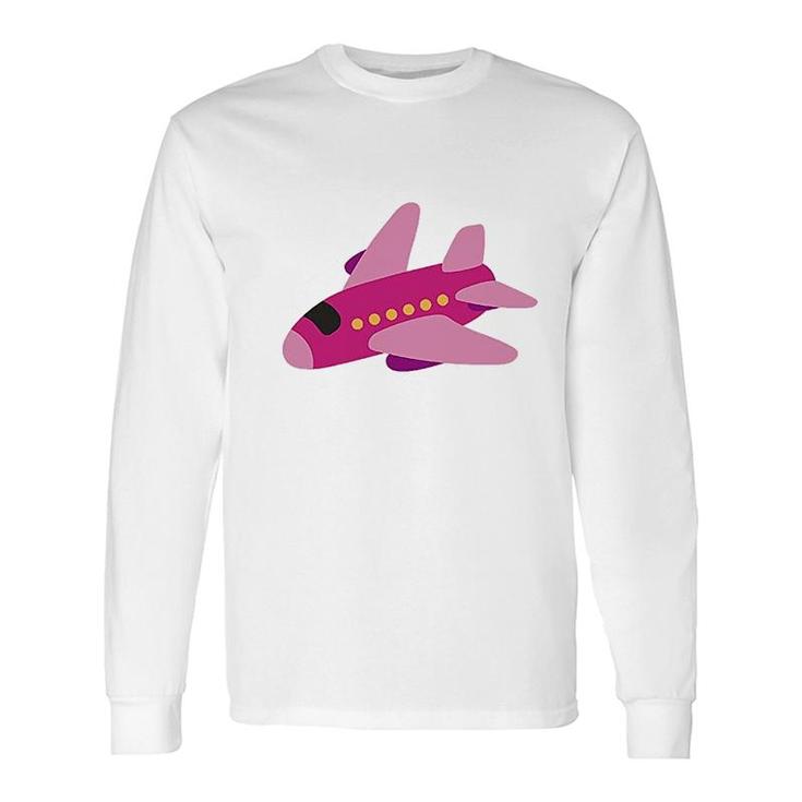 Pink Airplane Long Sleeve T-Shirt T-Shirt