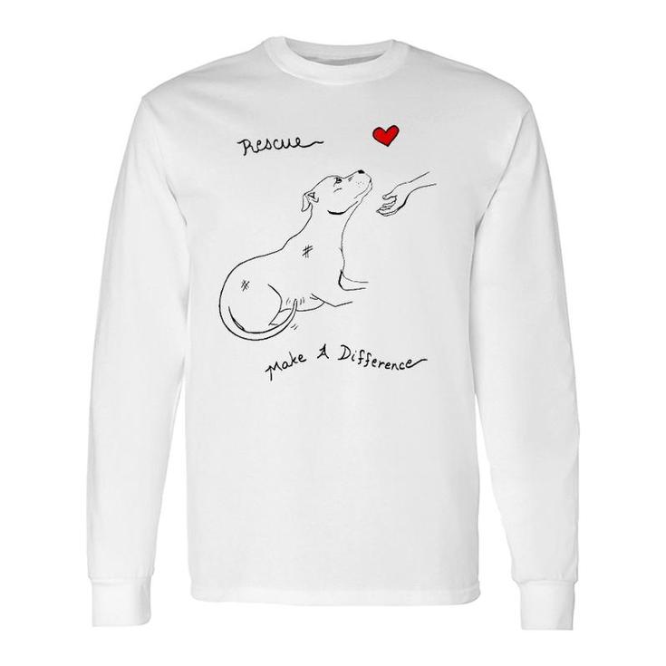 Pitbull Dog Rescue Foster & Adopt Pit Bull Lover Long Sleeve T-Shirt T-Shirt