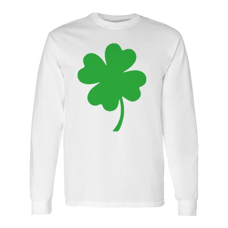 Pocket Size Clover Leaf Shamrock St Patricks Day Long Sleeve T-Shirt T-Shirt