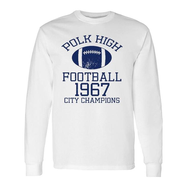 Polk High 33 Football Jersey 90S 80S Pullover Long Sleeve T-Shirt
