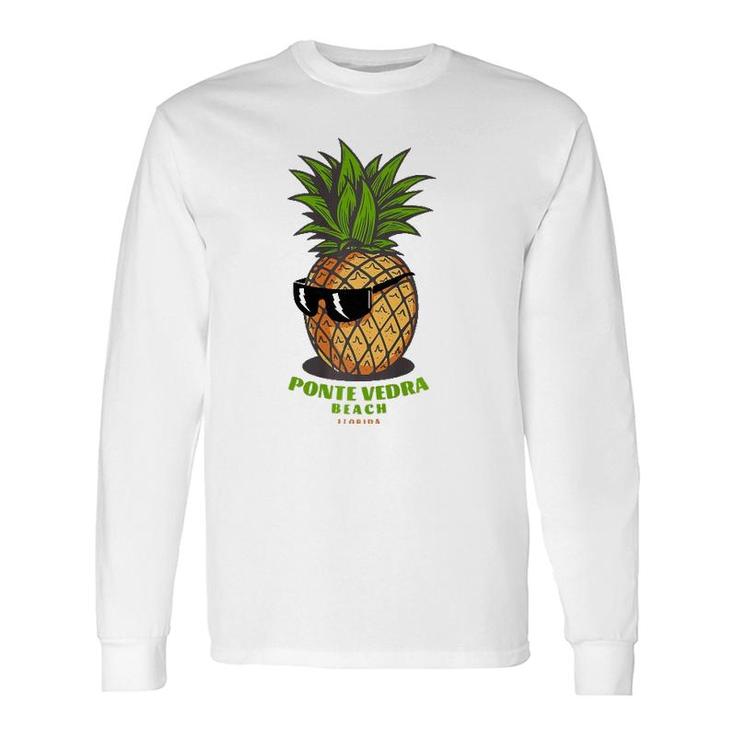 Ponte Vedra Beach Florida Fl Cute Pineapple Sunglasses Premium Long Sleeve T-Shirt