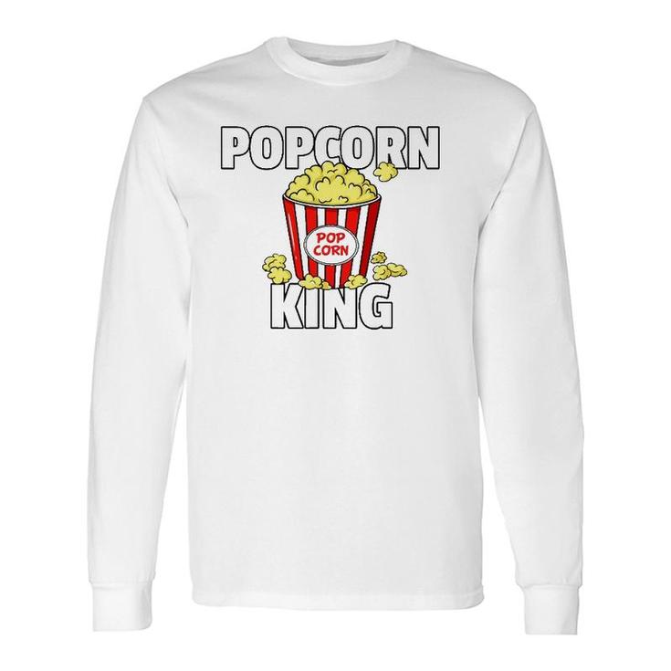 Popcorn King Cinema Movie Snack Long Sleeve T-Shirt T-Shirt