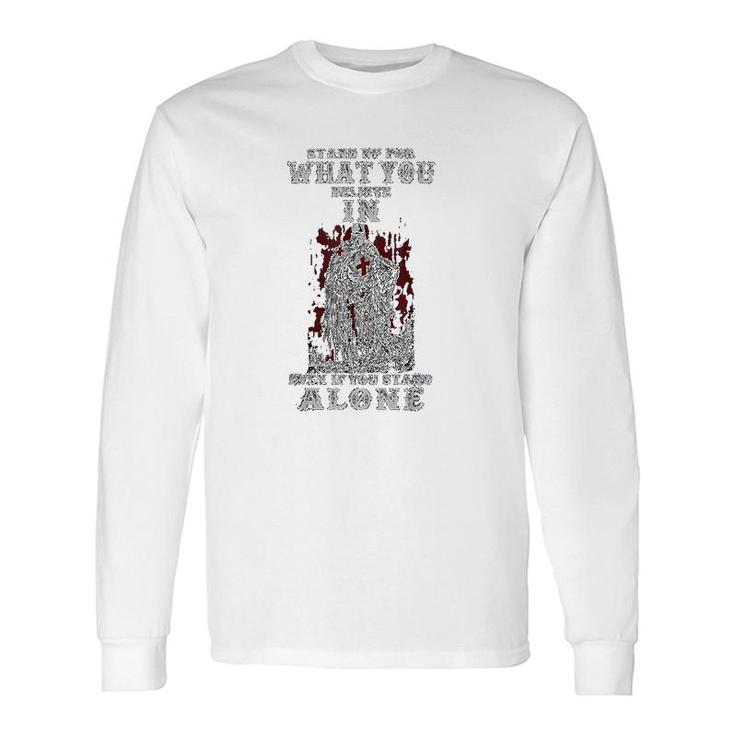 Powerful Inspirational Knights Templar Long Sleeve T-Shirt