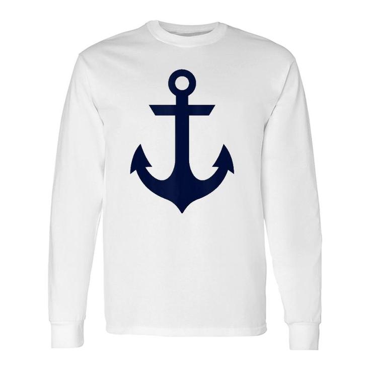Preppy Nautical Anchor S For Boaters Tank Top Long Sleeve T-Shirt T-Shirt