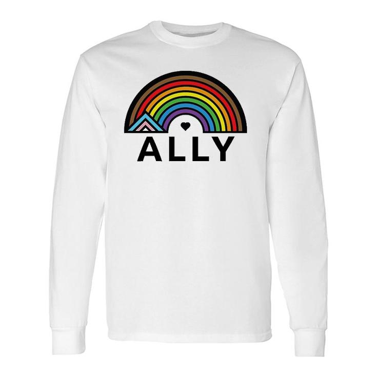 Progressive Ally Pride Vintage Long Sleeve T-Shirt T-Shirt