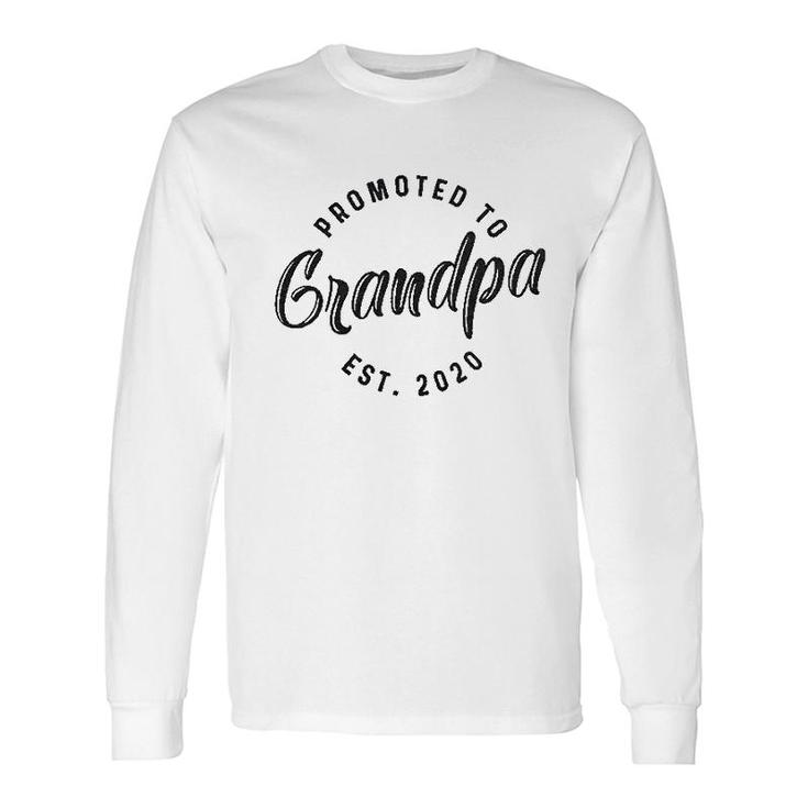 Promoted To Grandpa Est 2020 Long Sleeve T-Shirt T-Shirt