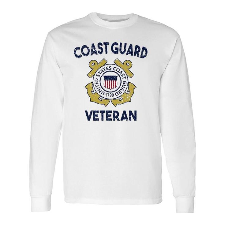 Proud Us Coast Guard Veteran Military Pride Long Sleeve T-Shirt T-Shirt