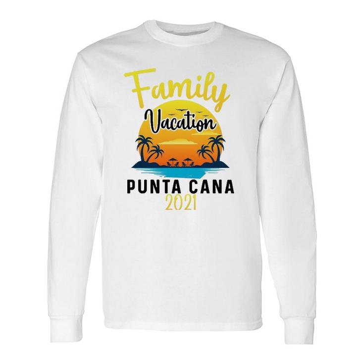 Punta Cana Vacation 2021 Matching Dominican Republic Long Sleeve T-Shirt T-Shirt