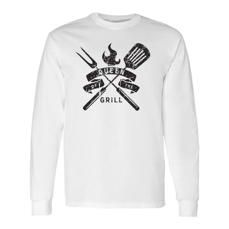 Queen Of The Grill Grilling Master Quote Long Sleeve T-Shirt T-Shirt