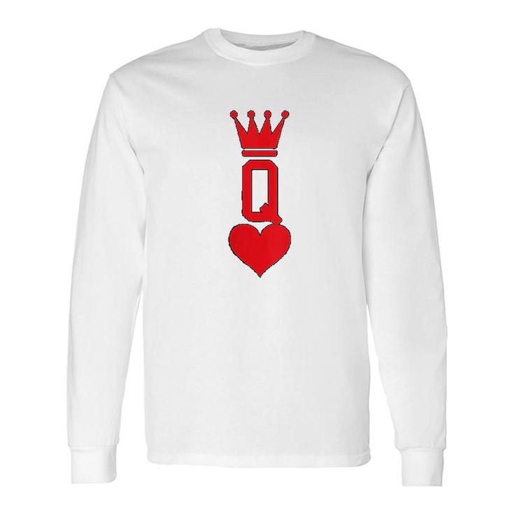 Queen Of Hearts Long Sleeve T-Shirt
