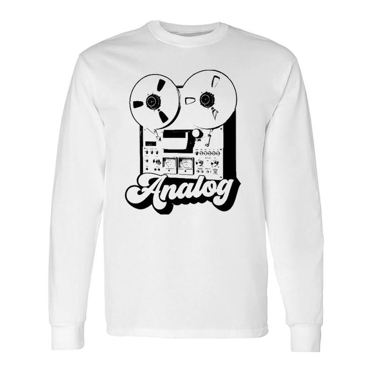 Reel To Reel Magnetic Tape Player Recorder Long Sleeve T-Shirt