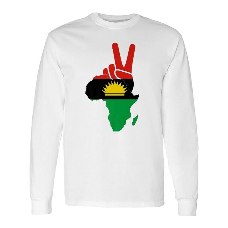 Republic Of Biafra Nigeria Biafran Peace Flag Of Biafra Premium Long Sleeve T-Shirt T-Shirt