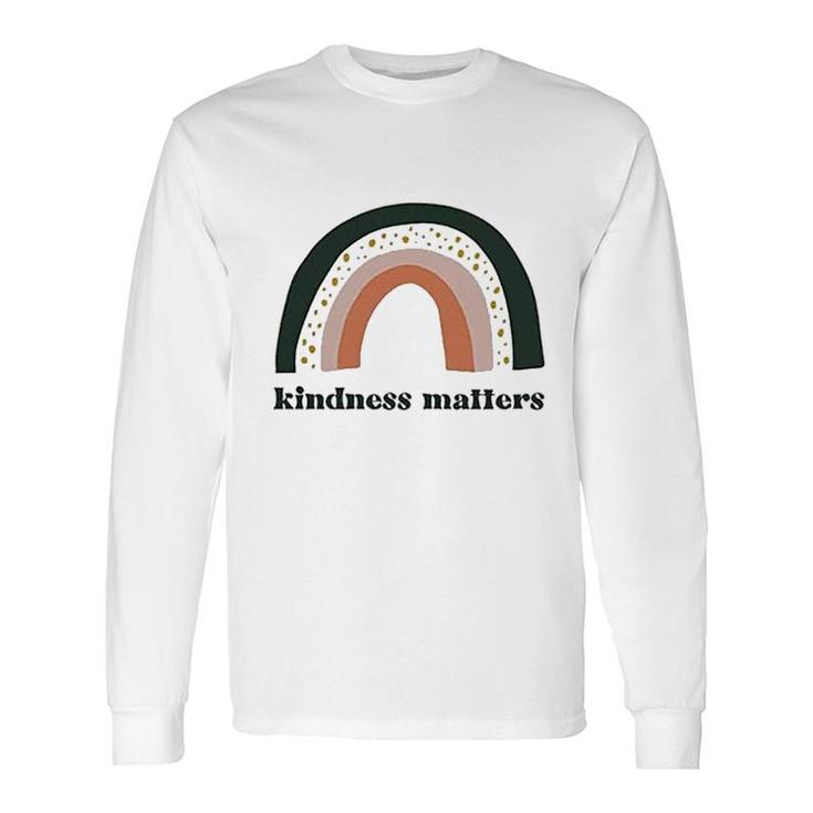 Retro Rainbow Kindness Matters Long Sleeve T-Shirt T-Shirt