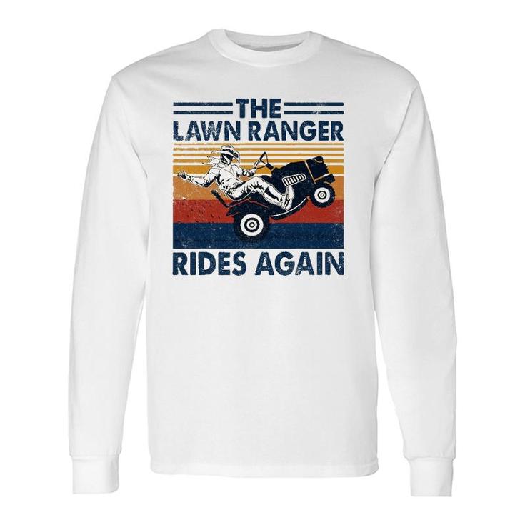 Retro Vintage The Lawn Ranger Rides Again Long Sleeve T-Shirt