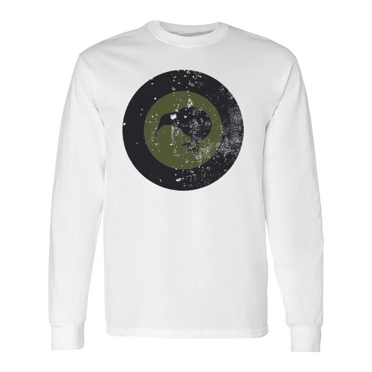 Rnzaf Roundel Subdued Distressed Long Sleeve T-Shirt T-Shirt