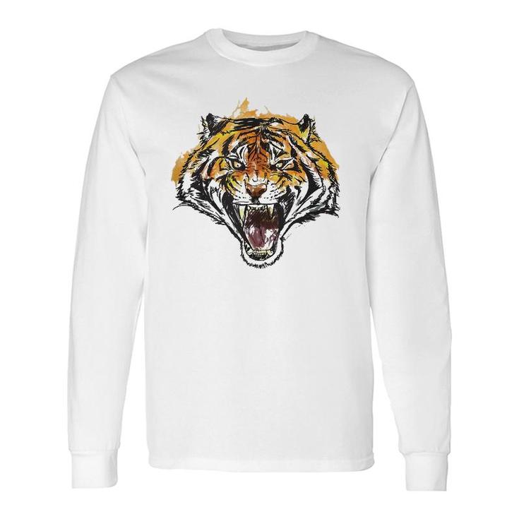 Roaring Tiger Fierce And Powerful Long Sleeve T-Shirt T-Shirt