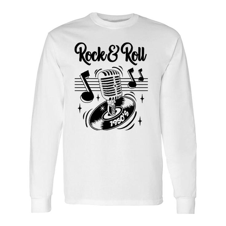 Rockabilly Rocker Clothes 50S Sock Hop Greaser 1950S Doo Wop Long Sleeve T-Shirt T-Shirt