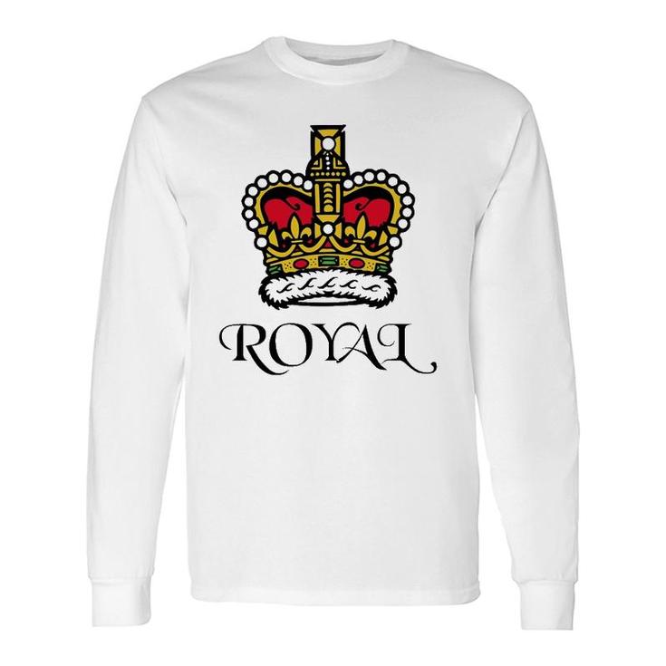 Royal Crown Of King Queen Long Sleeve T-Shirt T-Shirt