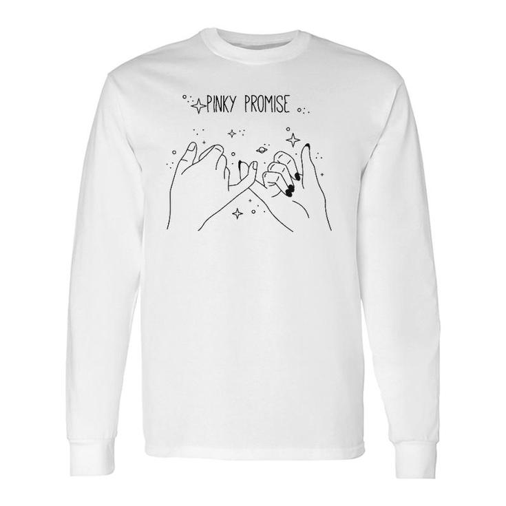 Men's Women's Pinky Promise And Be Honest Graphic Long Sleeve T-Shirt