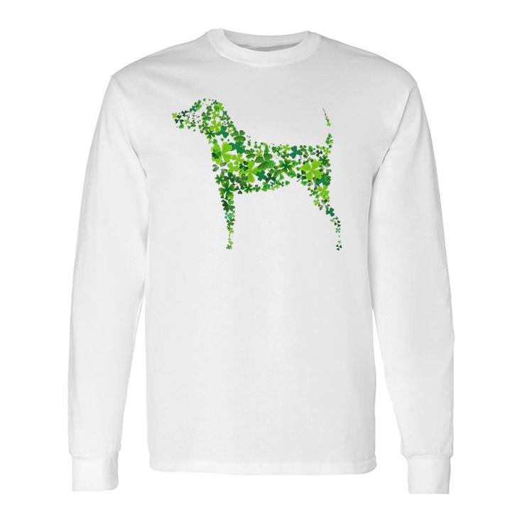Saint Patrick's Day Shamrock Dog Long Sleeve T-Shirt T-Shirt