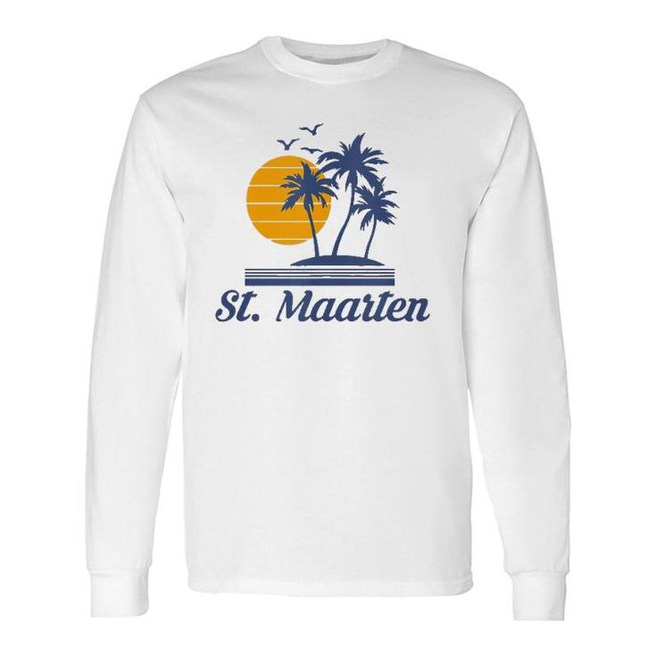 Saint St Maarten Caribbean Island Country Beach Tank Top Long Sleeve T-Shirt T-Shirt