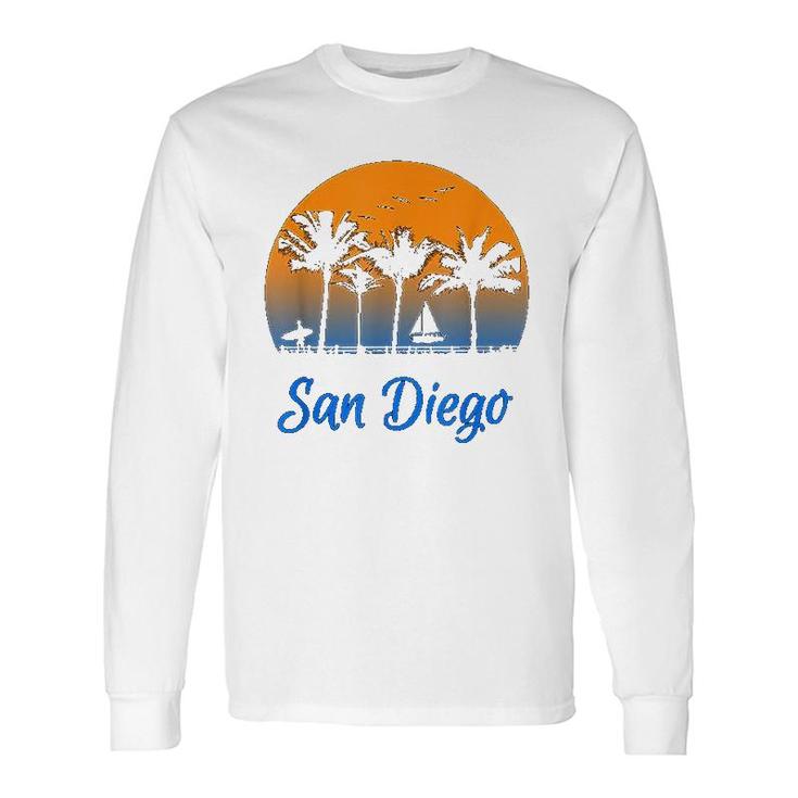 San Diego California Travel Surfing Long Sleeve T-Shirt T-Shirt