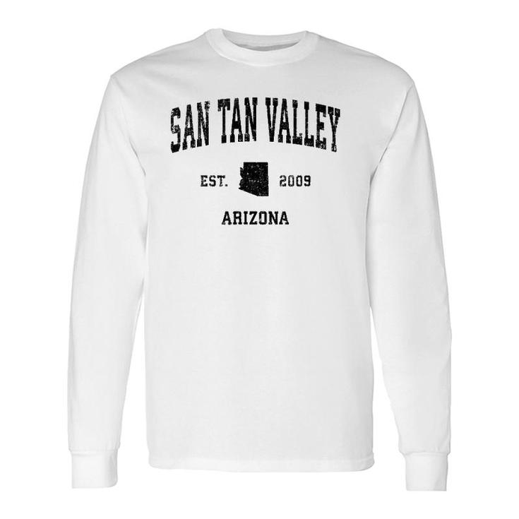 San Tan Valley Arizona Az Vintage Sports Black Print Long Sleeve T-Shirt T-Shirt